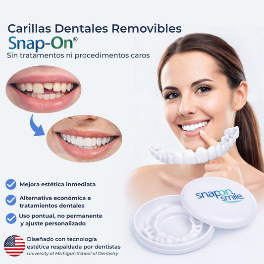 SNAP SMILE™ CARILLAS DENTALES REMOVIBLES