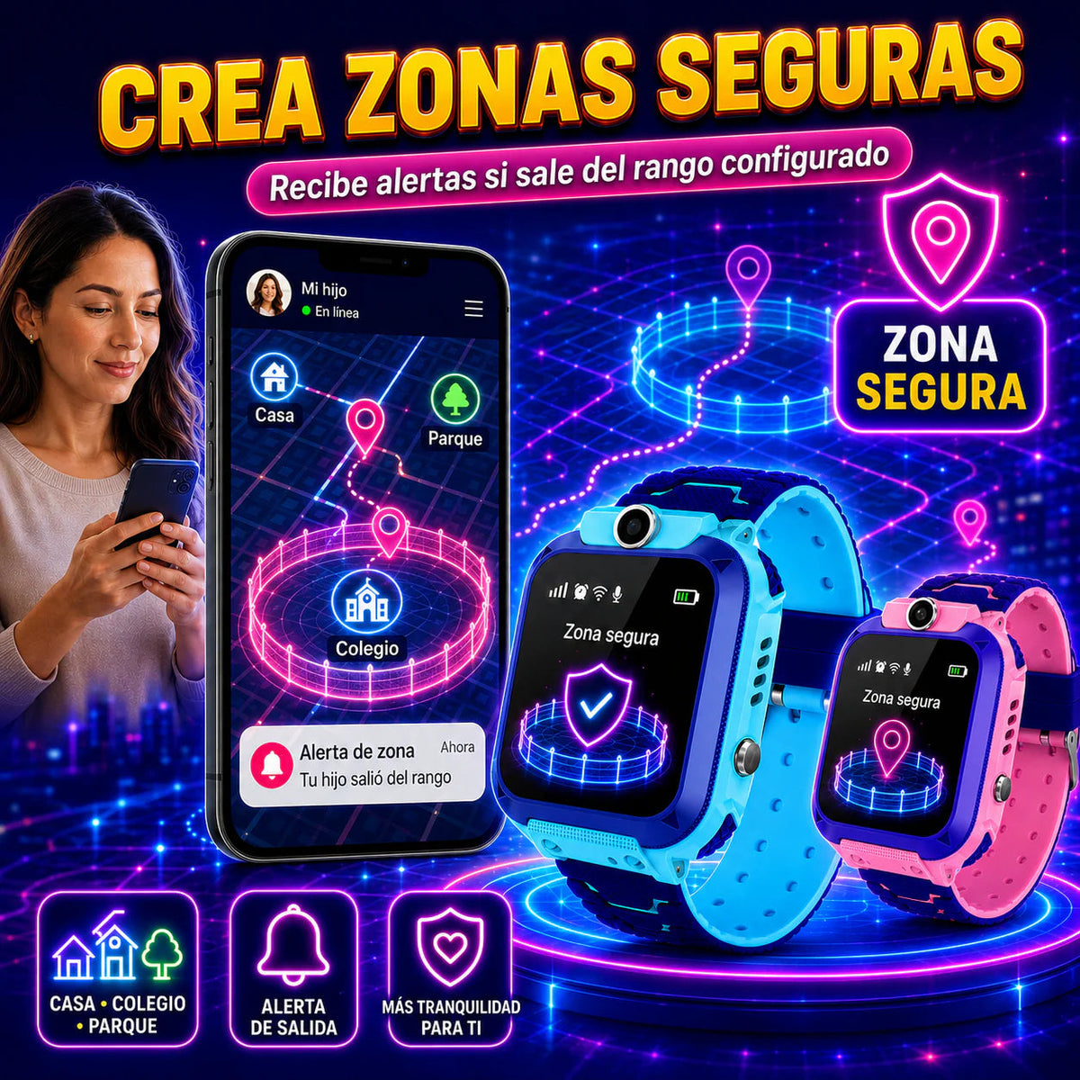 Reloj Inteligente GPS para Ninõs