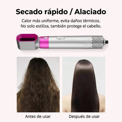 Cepillo Multiuso 5 en 1 (Seca, Ondula y Alisa)