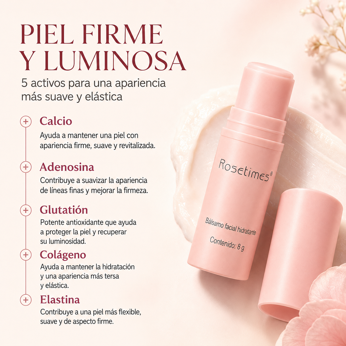 Rosetimes 5 em 1: Recupera a Luminosidade e a Firmeza da Tua Pele Dia após Dia