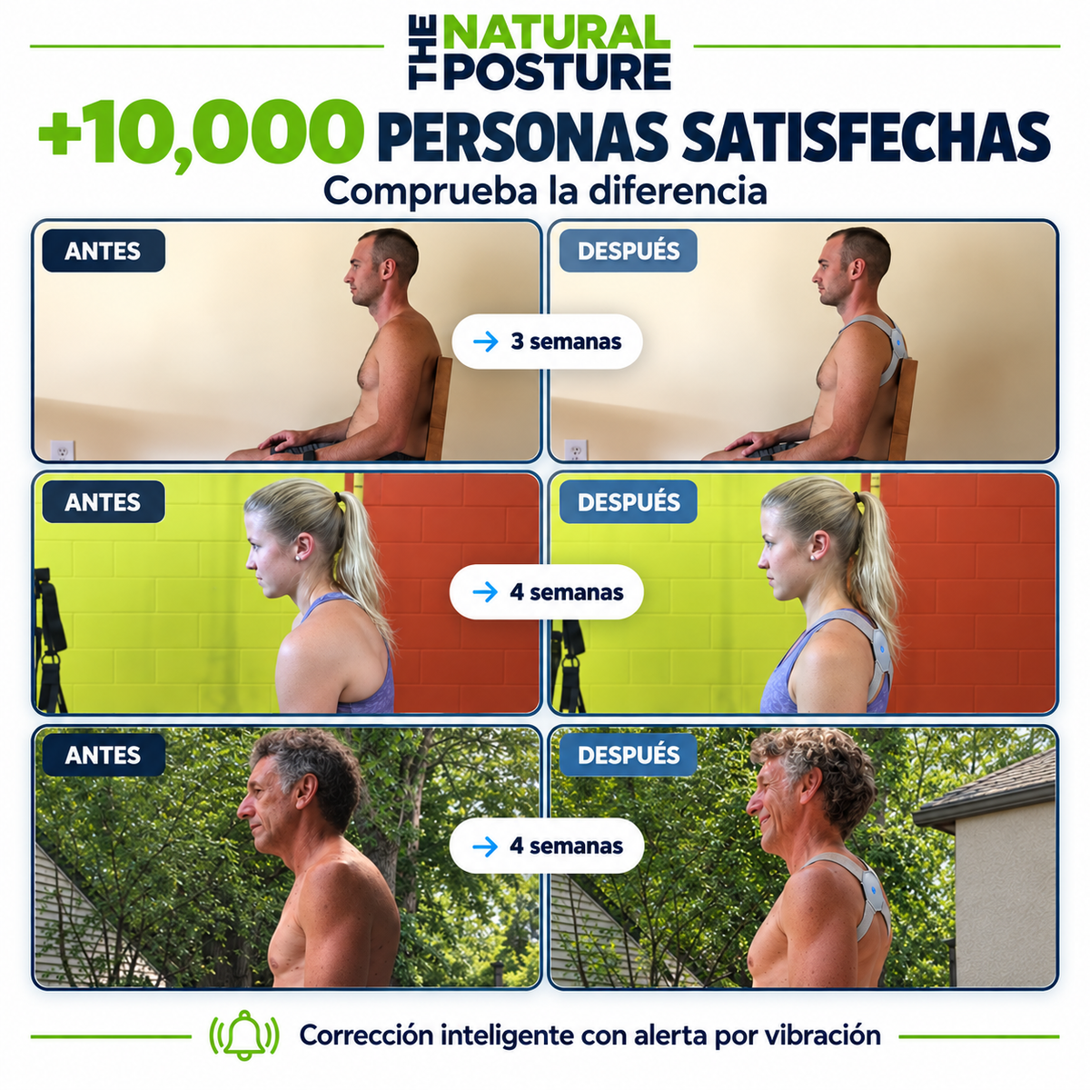 TheNaturalPosture™ Corrector De Postura Inteligente